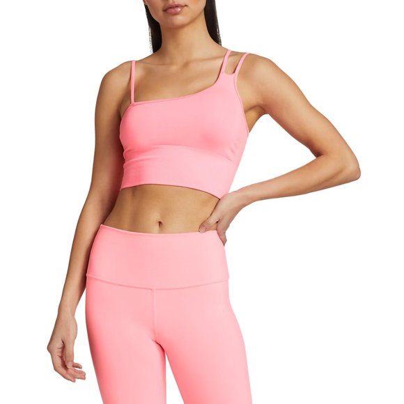 ALO Yoga Other - Alo Yoga Offset Bralette Bra Crop Top Longlin Pink